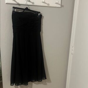 White House Black Market Strapless Black Dress